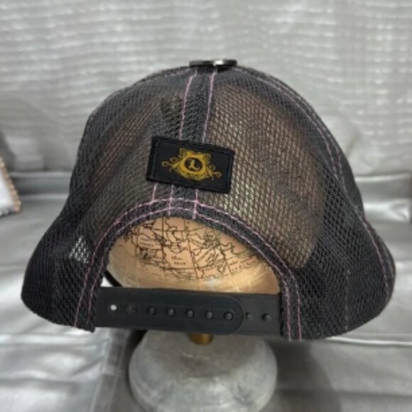 (W4) Leader LOGA Adjustable Vintage Cap with Beaded and Distressed Flower Design - Picture 5 of 9